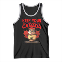 Keep Your Tiny Hands Off Canada Tank Top Not For Sale Canadian Maple Leaf Beaver