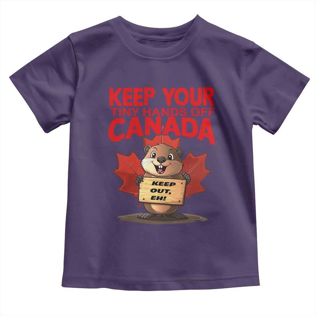 Keep Your Tiny Hands Off Canada Toddler T Shirt Not For Sale Canadian Maple Leaf Beaver