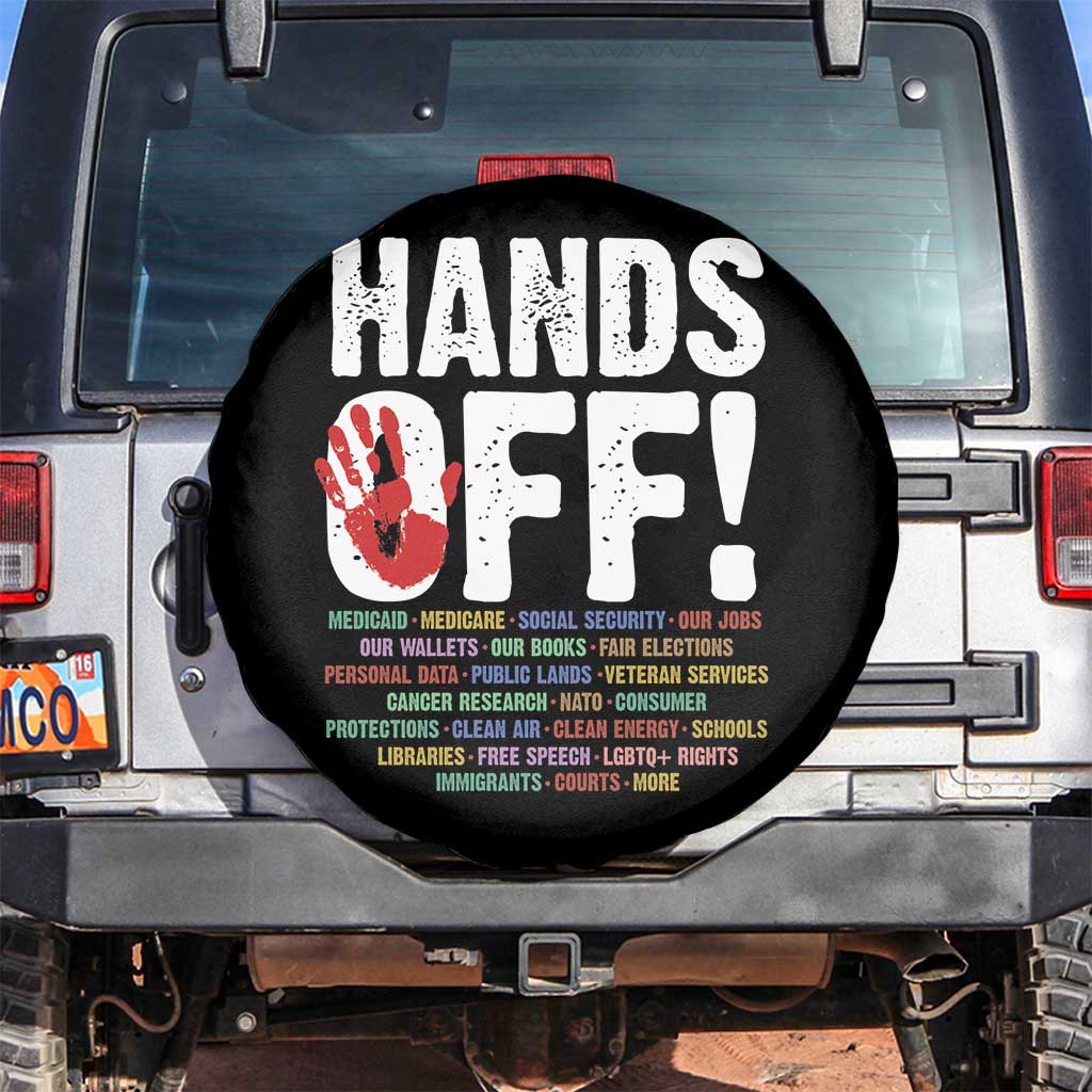 Resist Hands Off Spare Tire Cover Protect USA American We The People