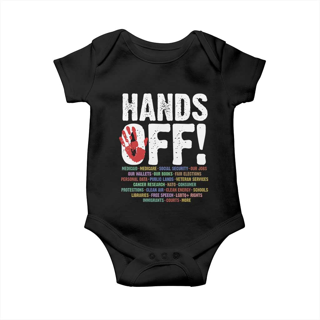 Resist Hands Off Baby Onesie Protect USA American We The People