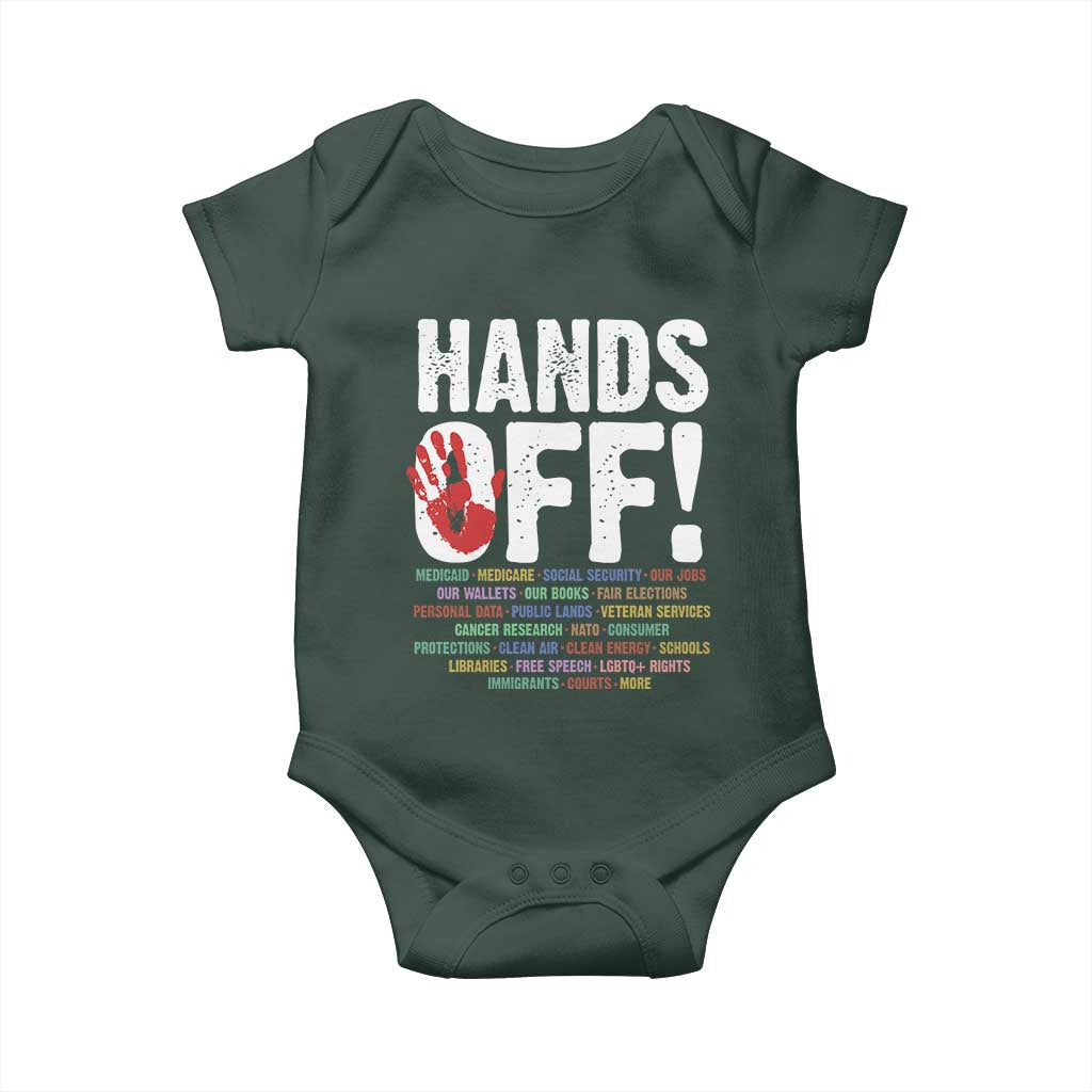 Resist Hands Off Baby Onesie Protect USA American We The People
