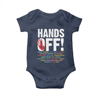 Resist Hands Off Baby Onesie Protect USA American We The People