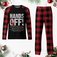 Resist Hands Off Plaid Pajama Set Protect USA American We The People - Wonder Print Shop