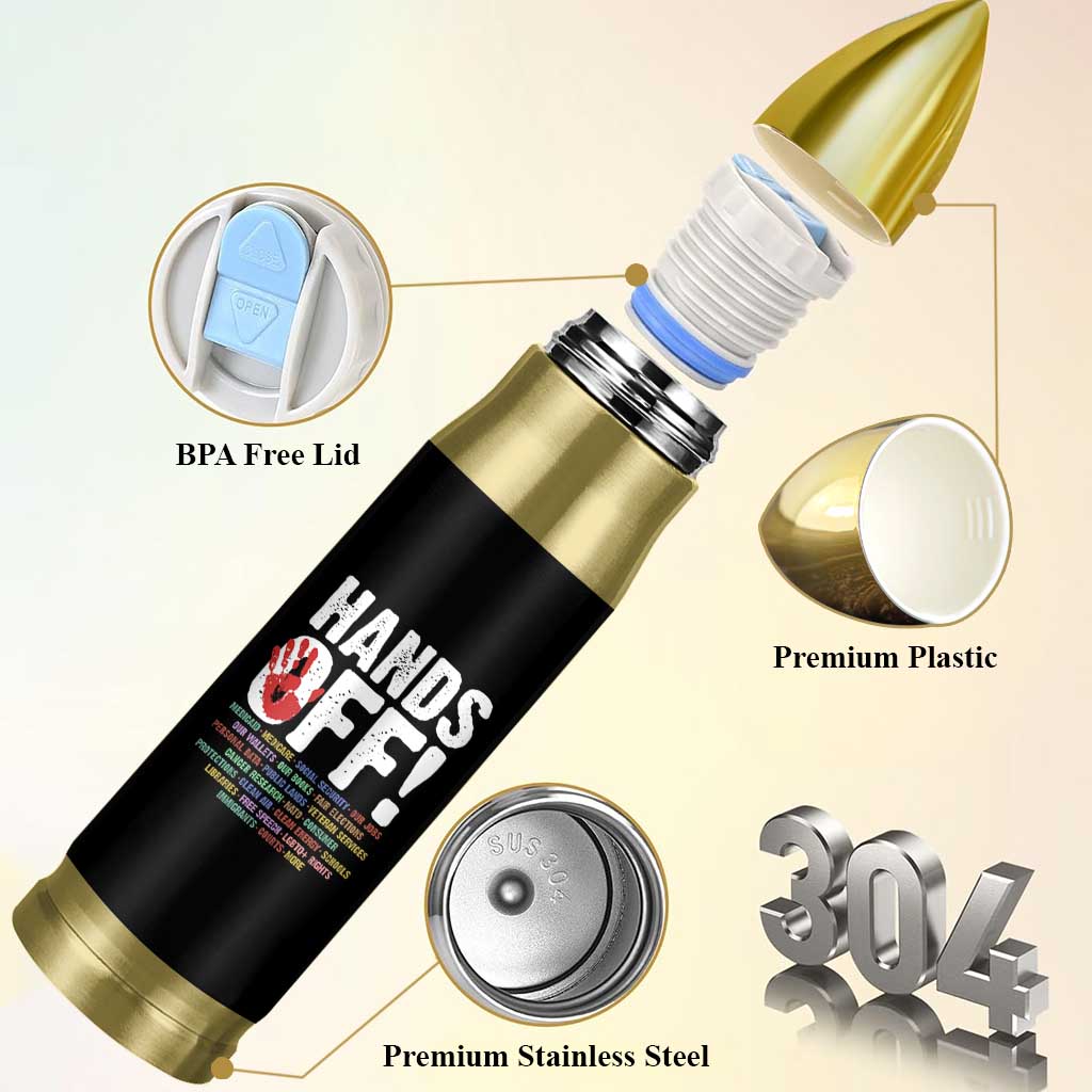 Resist Hands Off Bullet Tumbler Protect USA American We The People