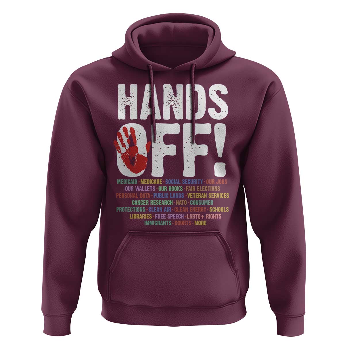 Resist Hands Off Hoodie Protect USA American We The People