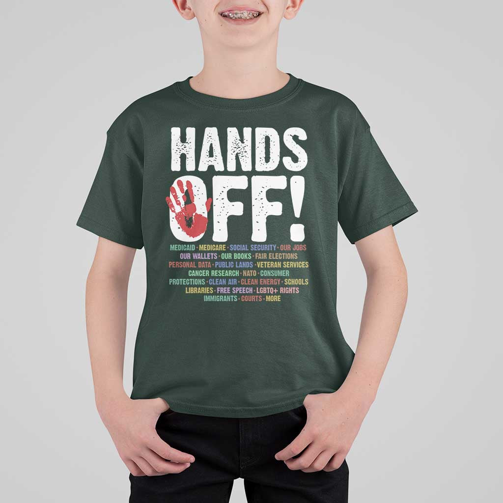 Resist Hands Off T Shirt For Kid Protect USA American We The People