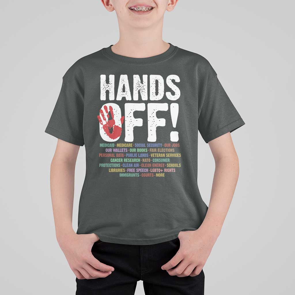 Resist Hands Off T Shirt For Kid Protect USA American We The People