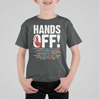 Resist Hands Off T Shirt For Kid Protect USA American We The People