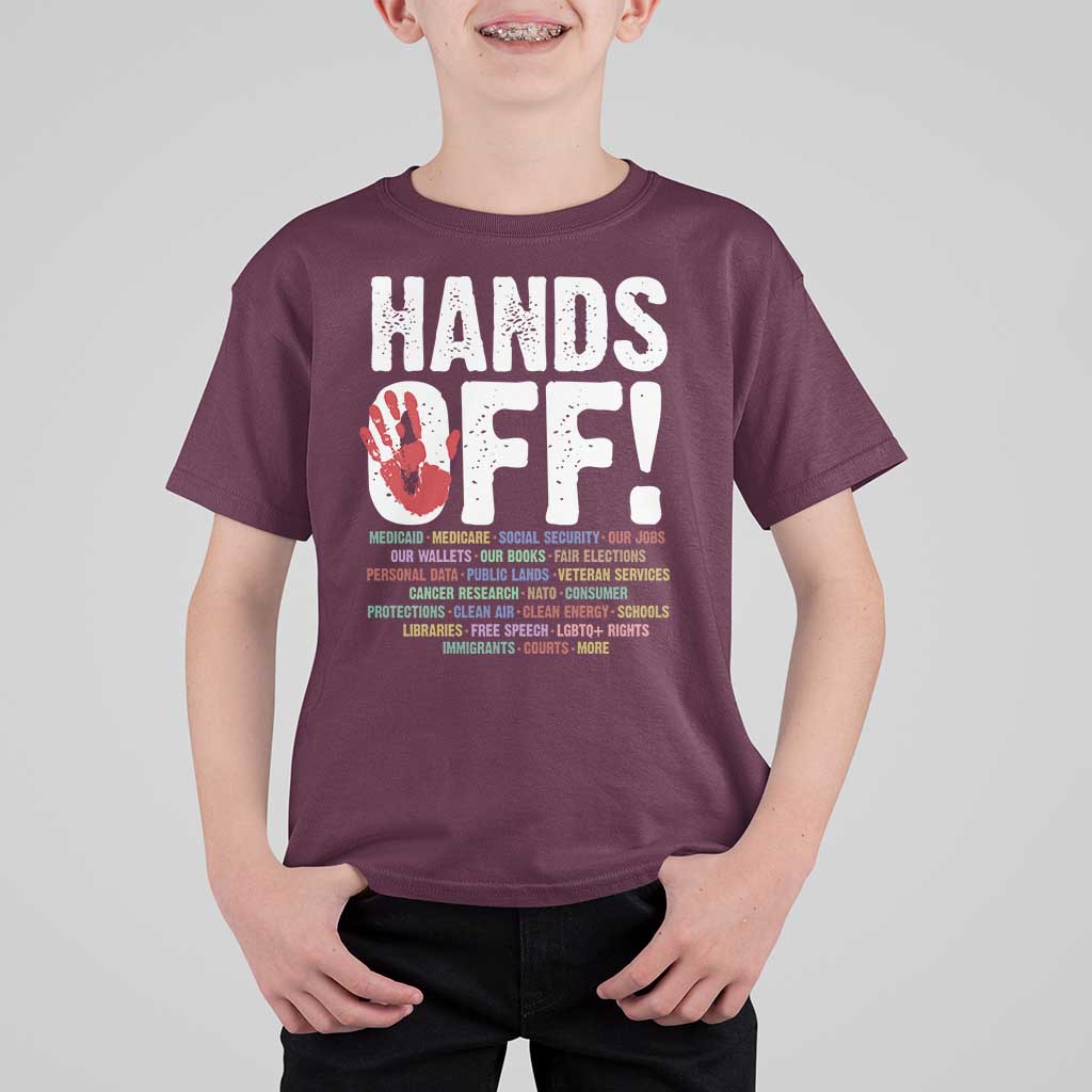 Resist Hands Off T Shirt For Kid Protect USA American We The People