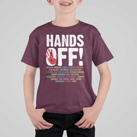 Resist Hands Off T Shirt For Kid Protect USA American We The People