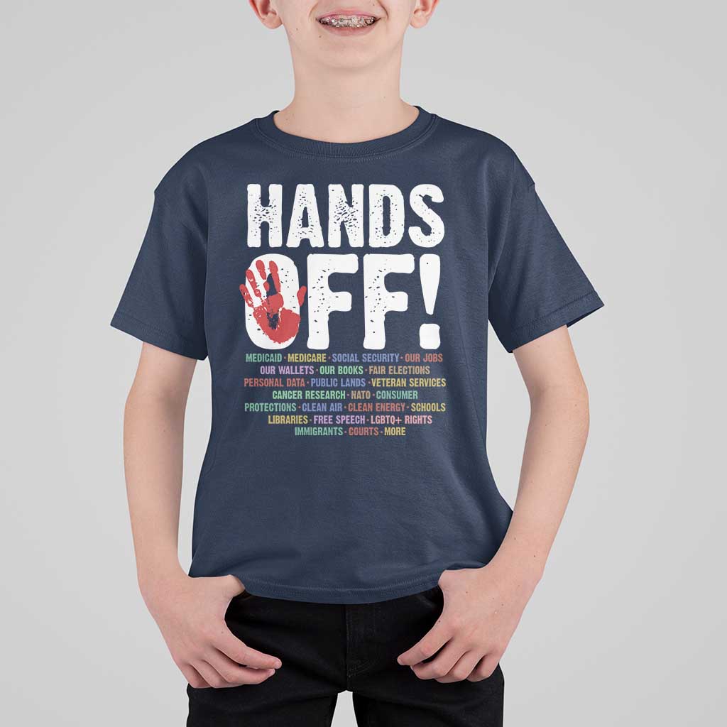 Resist Hands Off T Shirt For Kid Protect USA American We The People