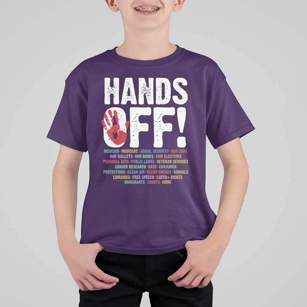 Resist Hands Off T Shirt For Kid Protect USA American We The People
