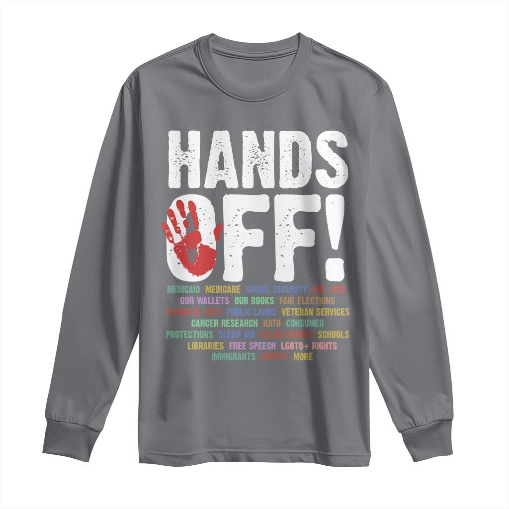 Resist Hands Off Long Sleeve Shirt Protect USA American We The People