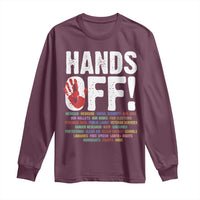 Resist Hands Off Long Sleeve Shirt Protect USA American We The People