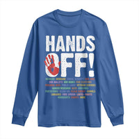 Resist Hands Off Long Sleeve Shirt Protect USA American We The People