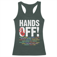 Resist Hands Off Racerback Tank Top Protect USA American We The People