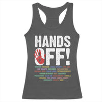 Resist Hands Off Racerback Tank Top Protect USA American We The People