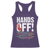 Resist Hands Off Racerback Tank Top Protect USA American We The People