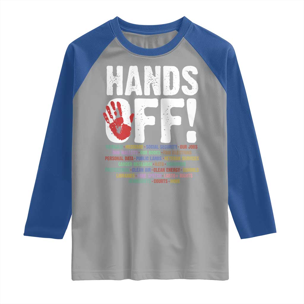 Resist Hands Off Raglan Shirt Protect USA American We The People