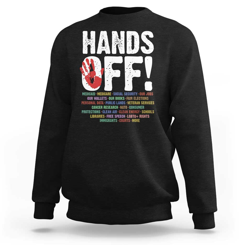 Resist Hands Off Sweatshirt Protect USA American We The People