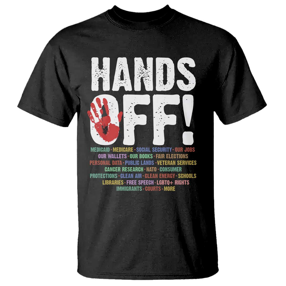 Resist Hands Off T Shirt Protect USA American We The People