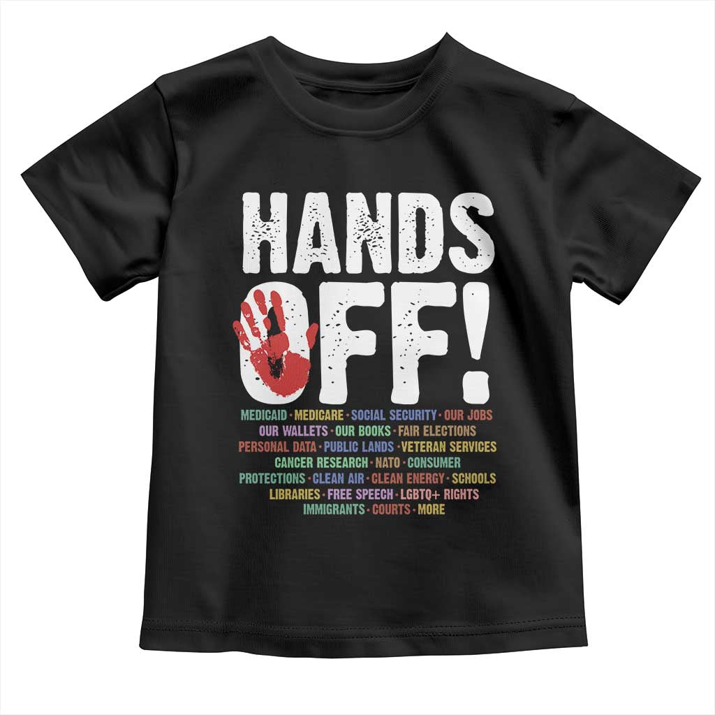 Resist Hands Off Toddler T Shirt Protect USA American We The People