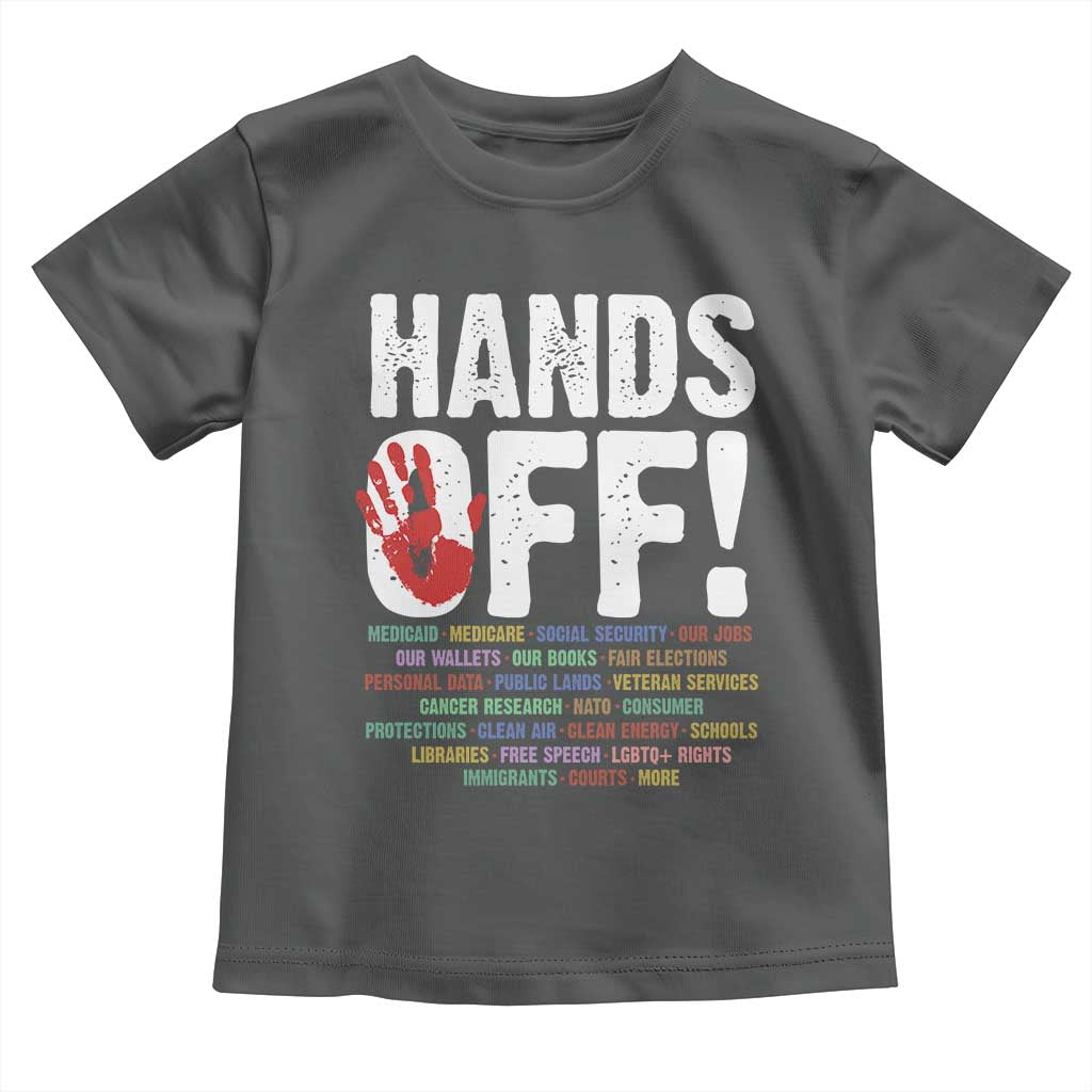 Resist Hands Off Toddler T Shirt Protect USA American We The People