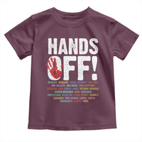 Resist Hands Off Toddler T Shirt Protect USA American We The People