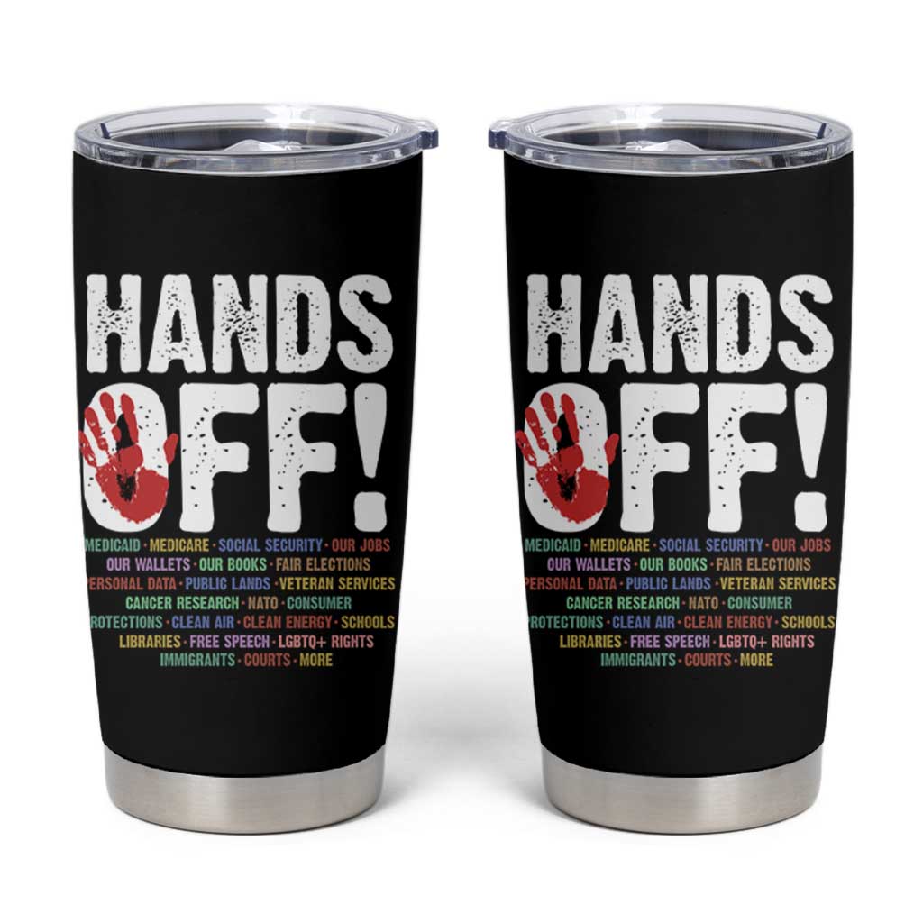 Resist Hands Off Tumbler Cup Protect USA American We The People