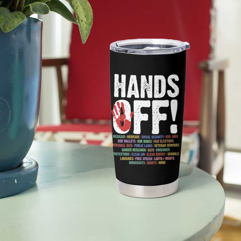 Resist Hands Off Tumbler Cup Protect USA American We The People