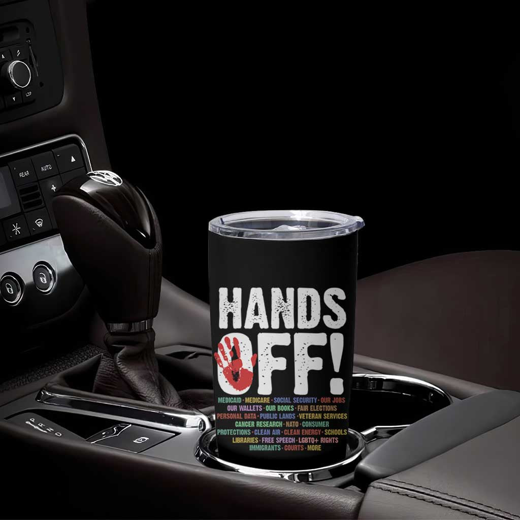 Resist Hands Off Tumbler Cup Protect USA American We The People