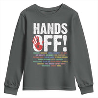 Resist Hands Off Youth Sweatshirt Protect USA American We The People