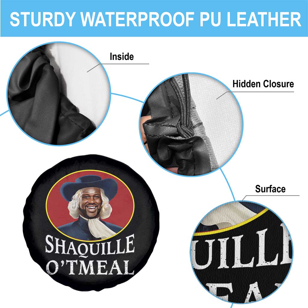 Funny Shaquille Oatmeal Spare Tire Cover Shaq O'neal Meme Cereal Parody