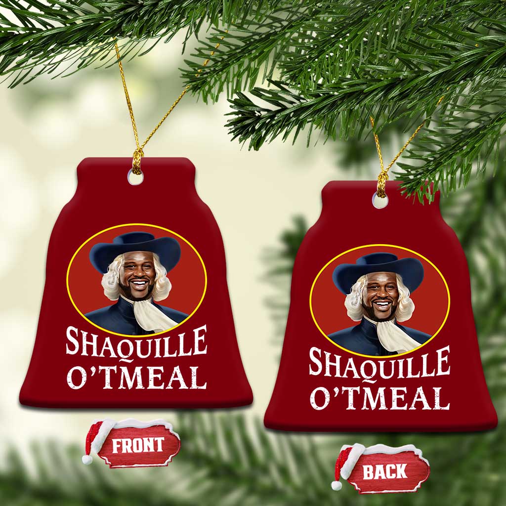 Funny Shaquille Oatmeal Ceramic Ornament Shaq O'neal Meme Cereal Parody - Wonder Print Shop