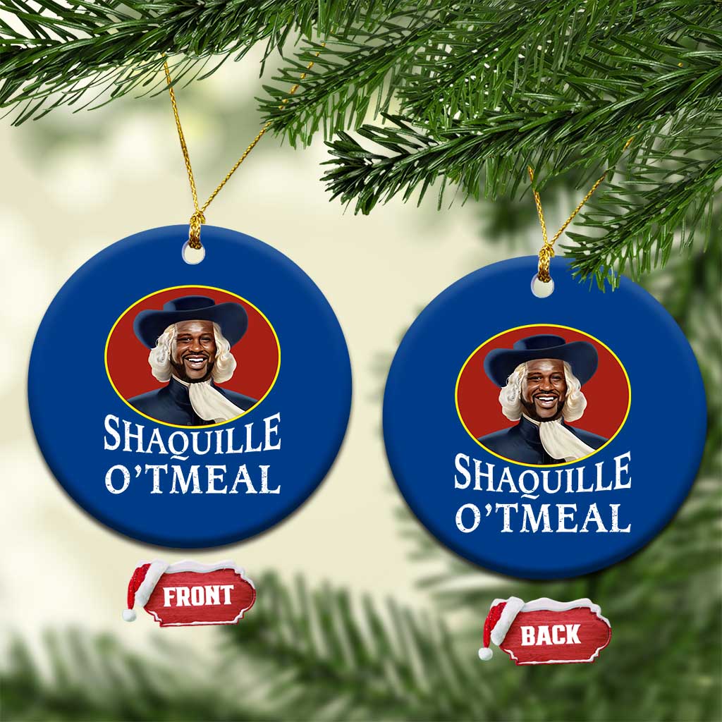 Funny Shaquille Oatmeal Ceramic Ornament Shaq O'neal Meme Cereal Parody - Wonder Print Shop