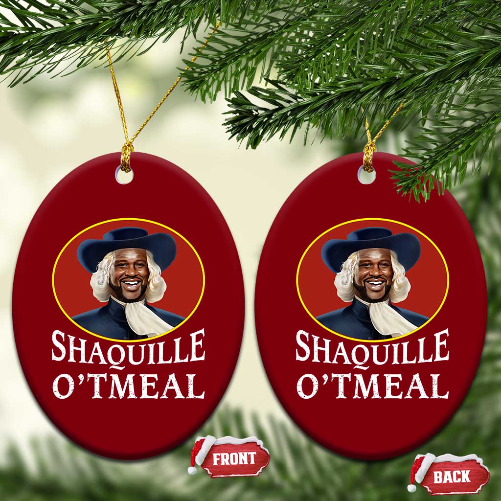 Funny Shaquille Oatmeal Ceramic Ornament Shaq O'neal Meme Cereal Parody - Wonder Print Shop