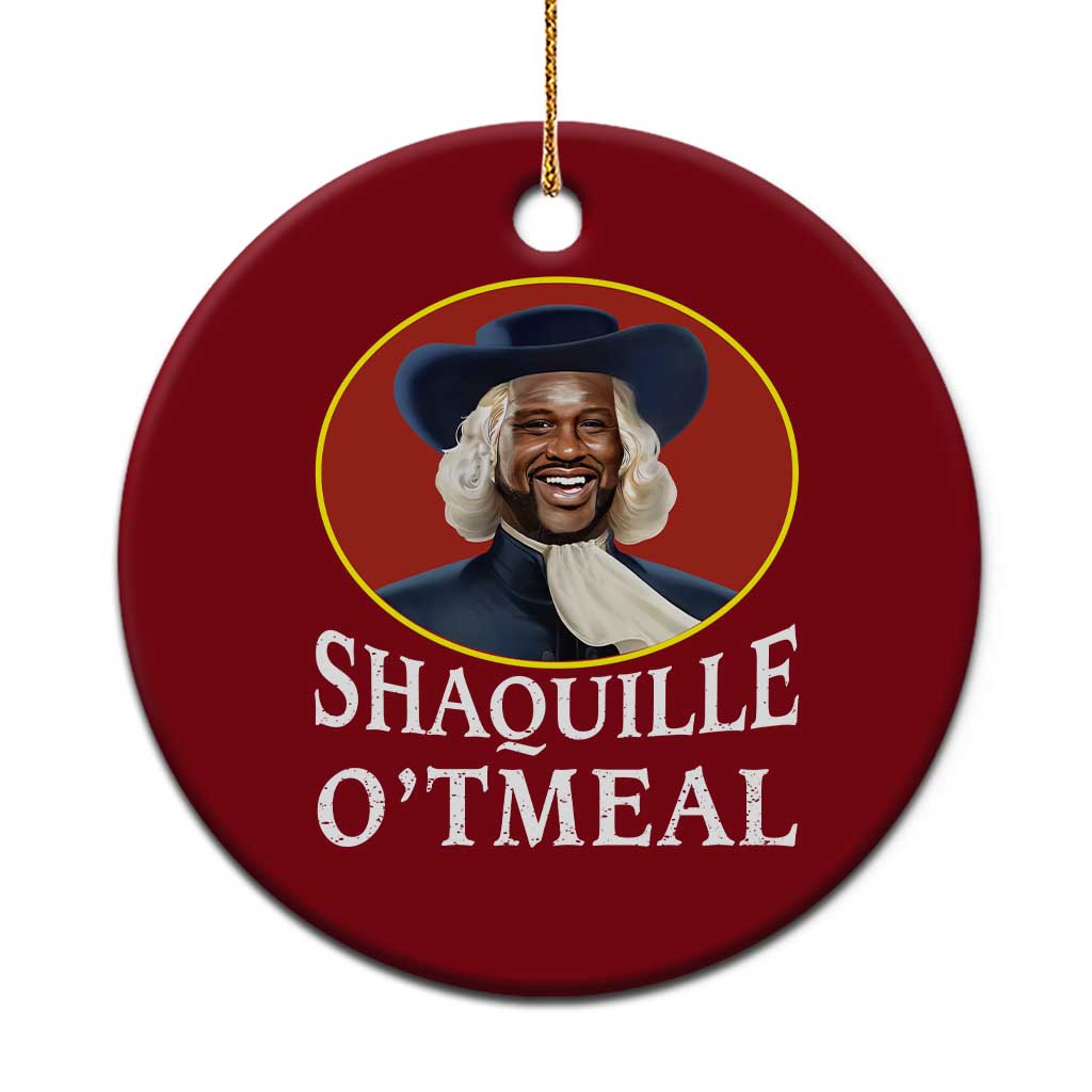 Funny Shaquille Oatmeal Ceramic Ornament Shaq O'neal Meme Cereal Parody - Wonder Print Shop
