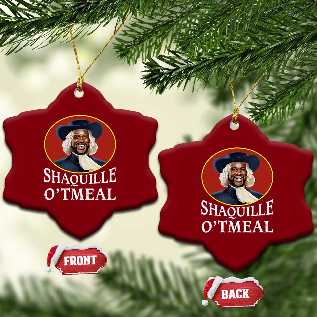 Funny Shaquille Oatmeal Ceramic Ornament Shaq O'neal Meme Cereal Parody - Wonder Print Shop