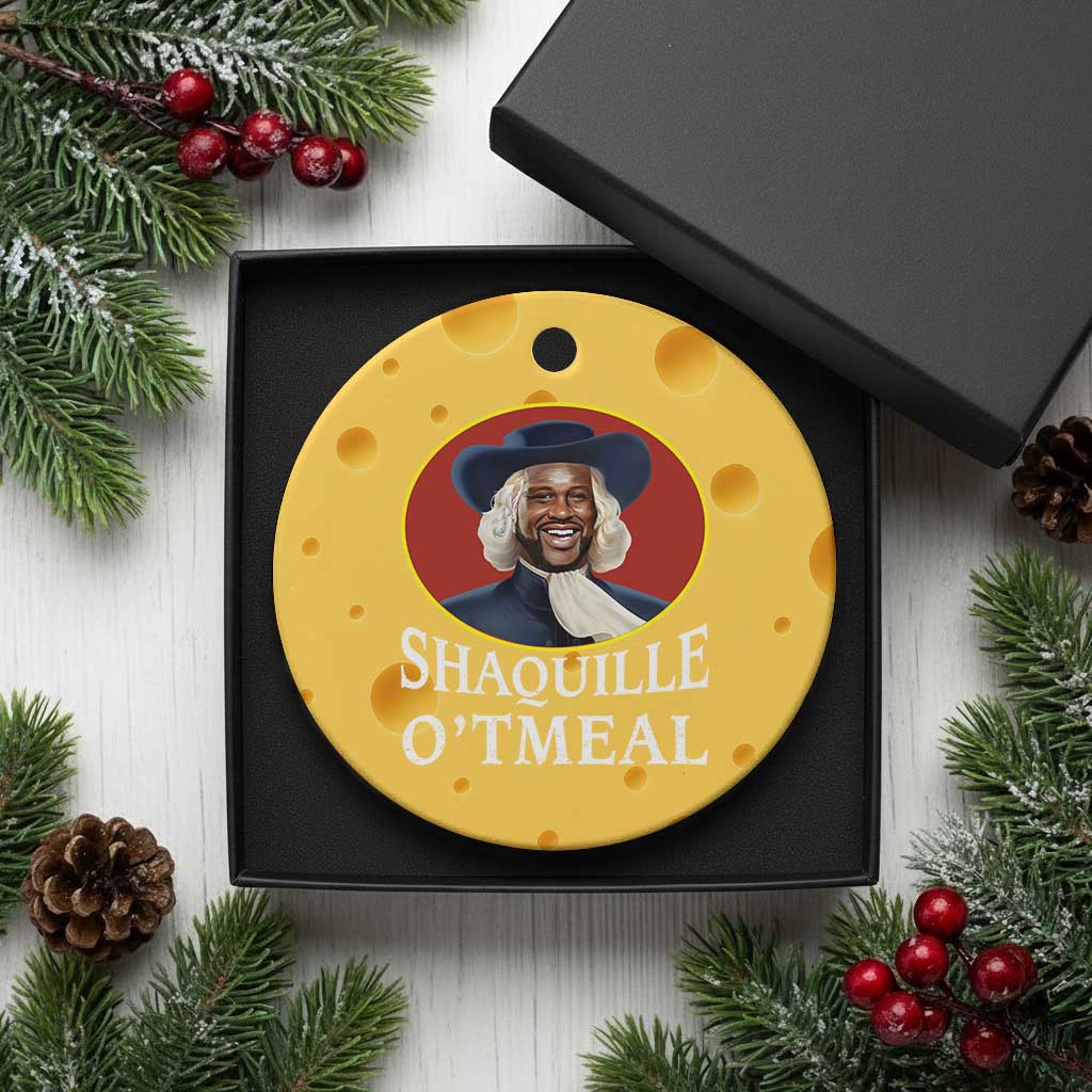 Funny Shaquille Oatmeal Ceramic Ornament Shaq O'neal Meme Cereal Parody - Wonder Print Shop