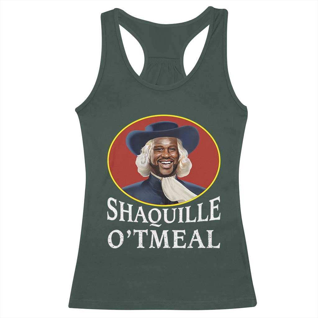 Funny Shaquille Oatmeal Racerback Tank Top Shaq O'neal Meme Cereal Parody
