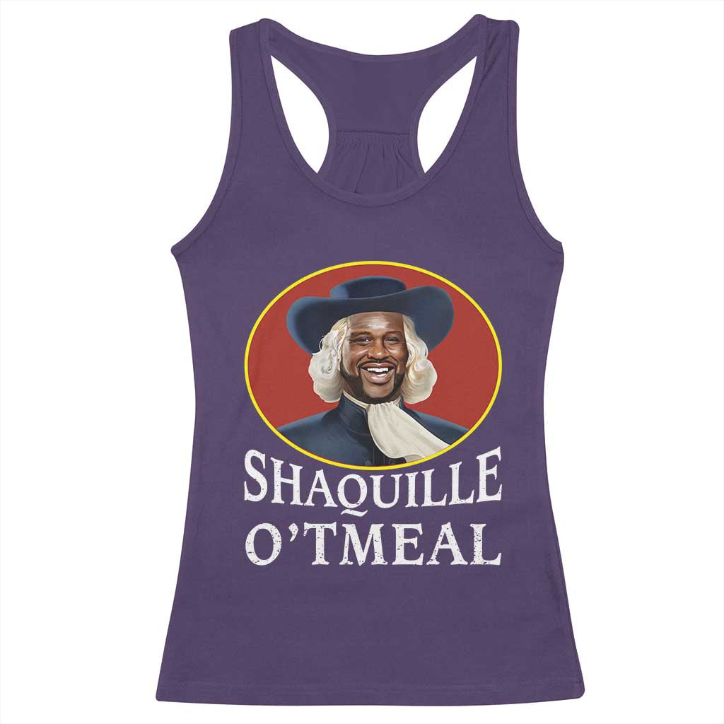 Funny Shaquille Oatmeal Racerback Tank Top Shaq O'neal Meme Cereal Parody