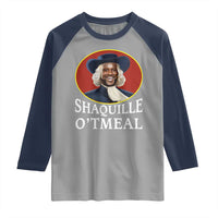 Funny Shaquille Oatmeal Raglan Shirt Shaq O'neal Meme Cereal Parody