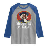 Funny Shaquille Oatmeal Raglan Shirt Shaq O'neal Meme Cereal Parody