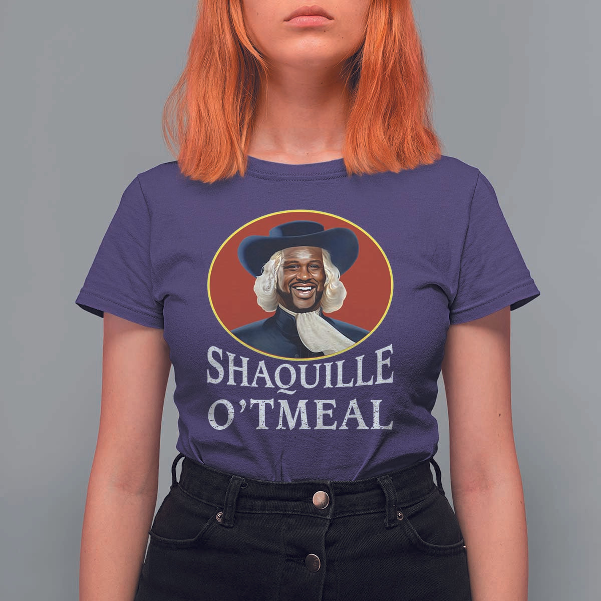 Funny Shaquille Oatmeal T Shirt For Women Shaq O'neal Meme Cereal Parody