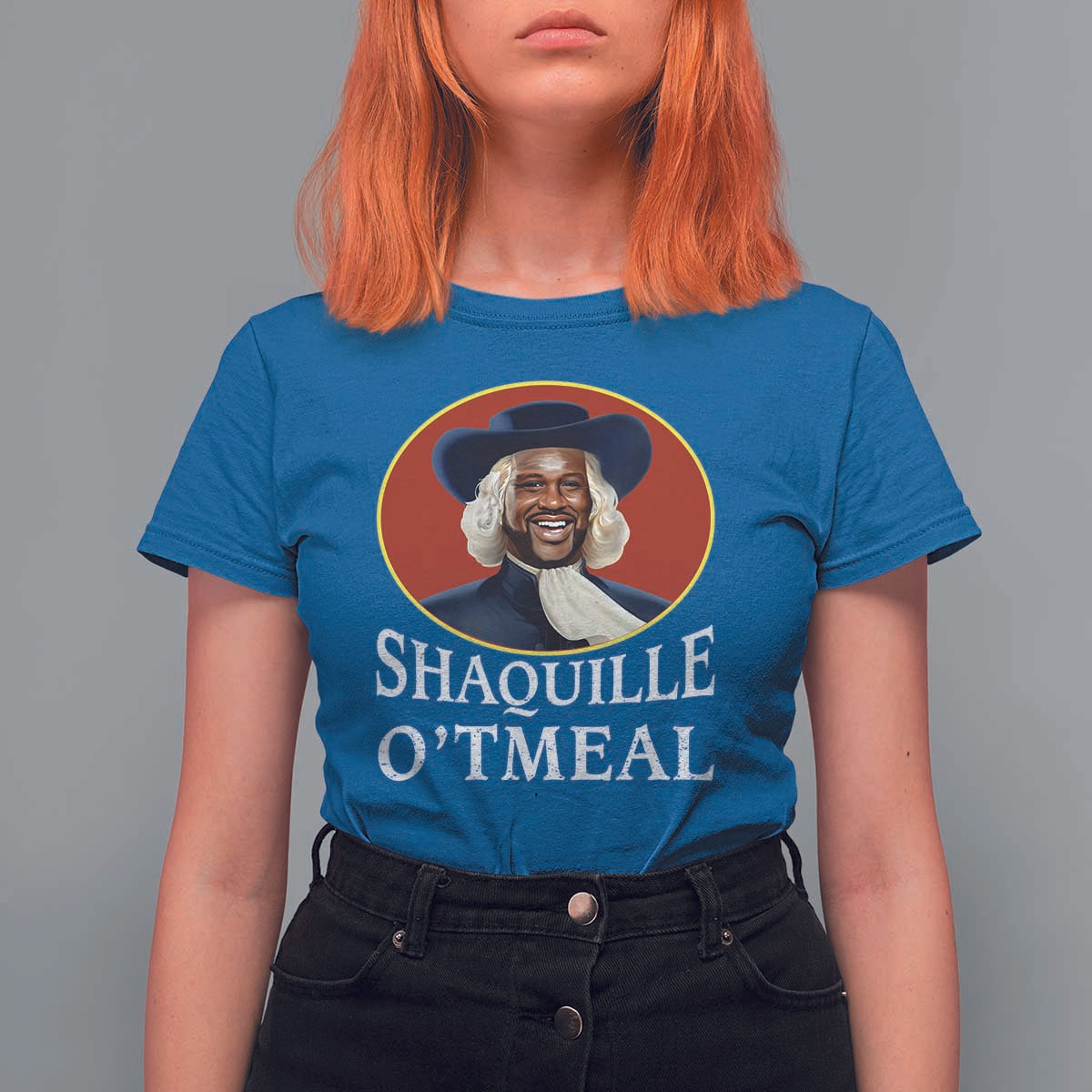 Funny Shaquille Oatmeal T Shirt For Women Shaq O'neal Meme Cereal Parody