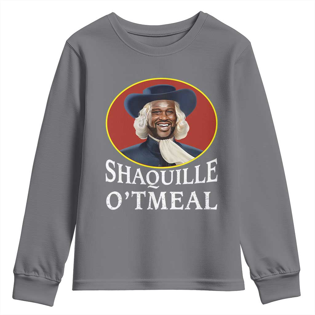 Funny Shaquille Oatmeal Youth Sweatshirt Shaq O'neal Meme Cereal Parody