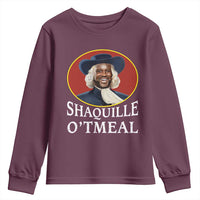 Funny Shaquille Oatmeal Youth Sweatshirt Shaq O'neal Meme Cereal Parody