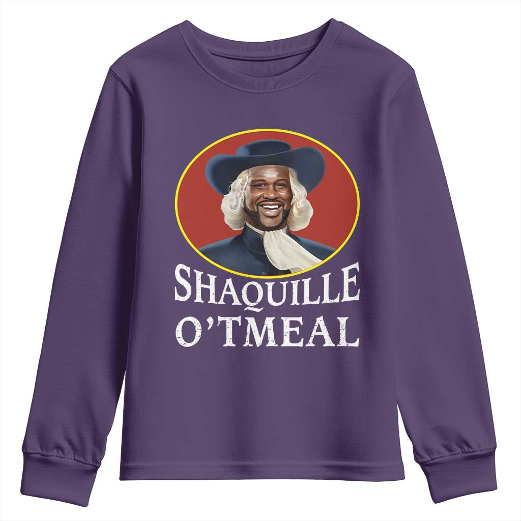 Funny Shaquille Oatmeal Youth Sweatshirt Shaq O'neal Meme Cereal Parody