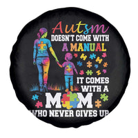 Autism Mom Spare Tire Cover Who Never Gives Up Family Support Autistic
