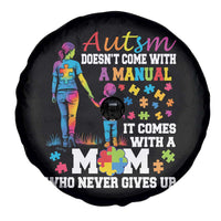 Autism Mom Spare Tire Cover Who Never Gives Up Family Support Autistic